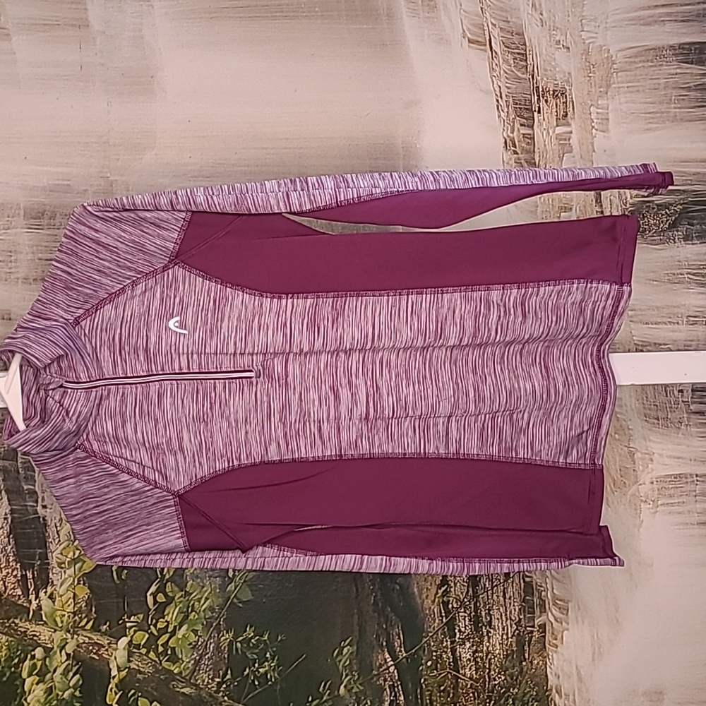 HEAD Womens Small purple stretchy 1/2 zip pullover long sleeve athletic top